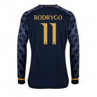 Pánský Fotbalový dres Real Madrid Rodrygo Goes #11 2023-24 Venkovní Dlouhý Rukáv